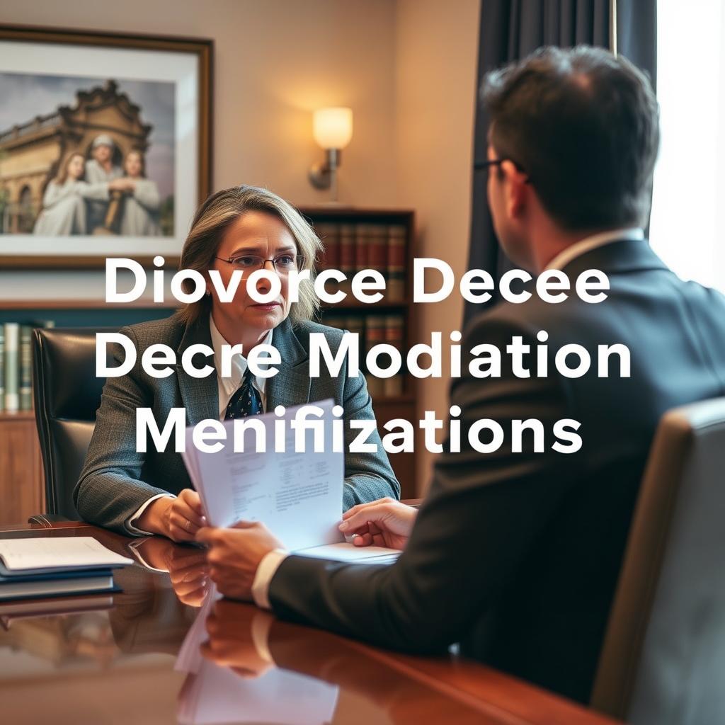Divorce Decree Modification Lawyer Arlington County